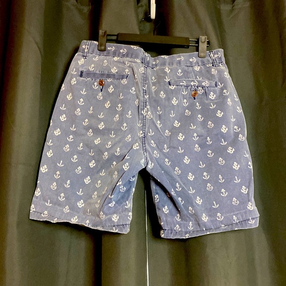 ASOS navy blue anchor print shorts - Picture 2 of 2